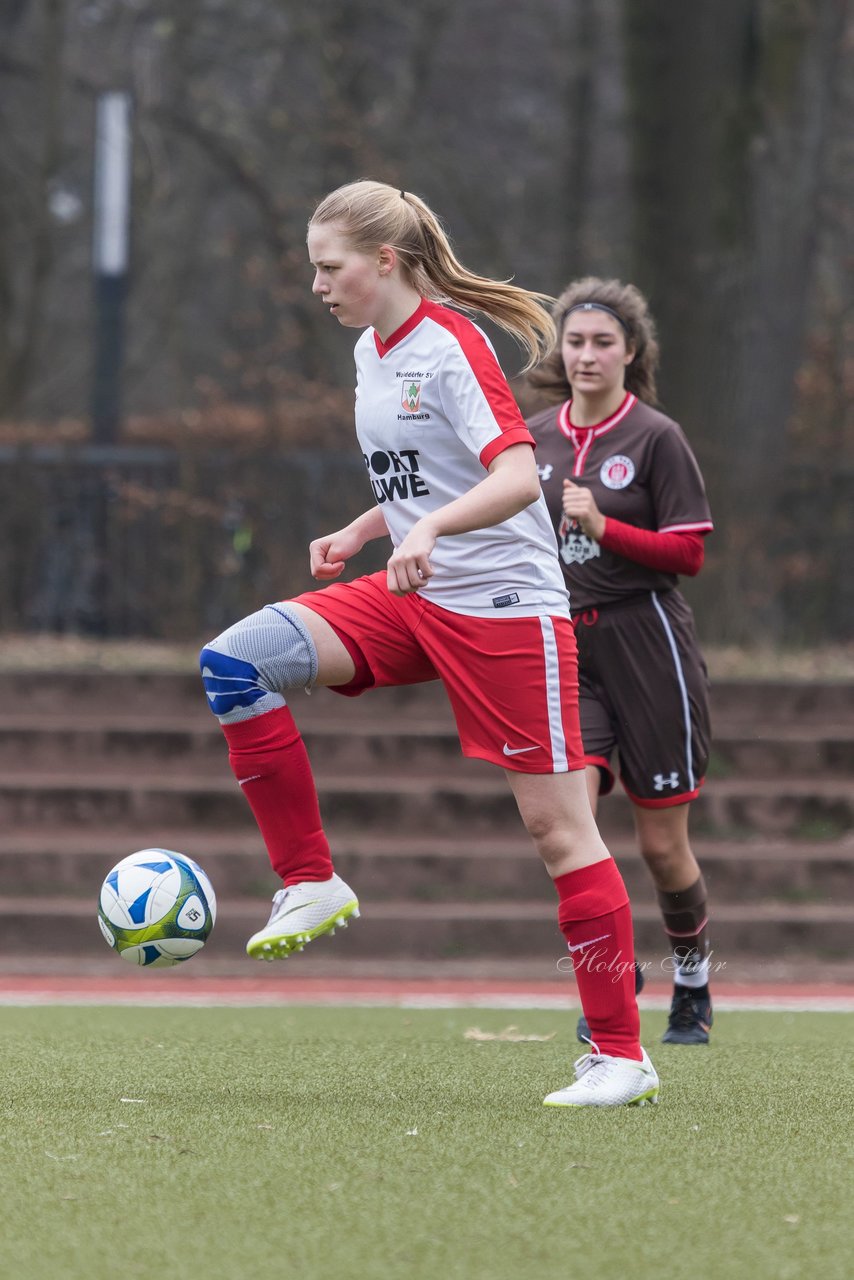 Bild 381 - B-Juniorinnen Walddoerfer - St.Pauli : Ergebnis: 4:1